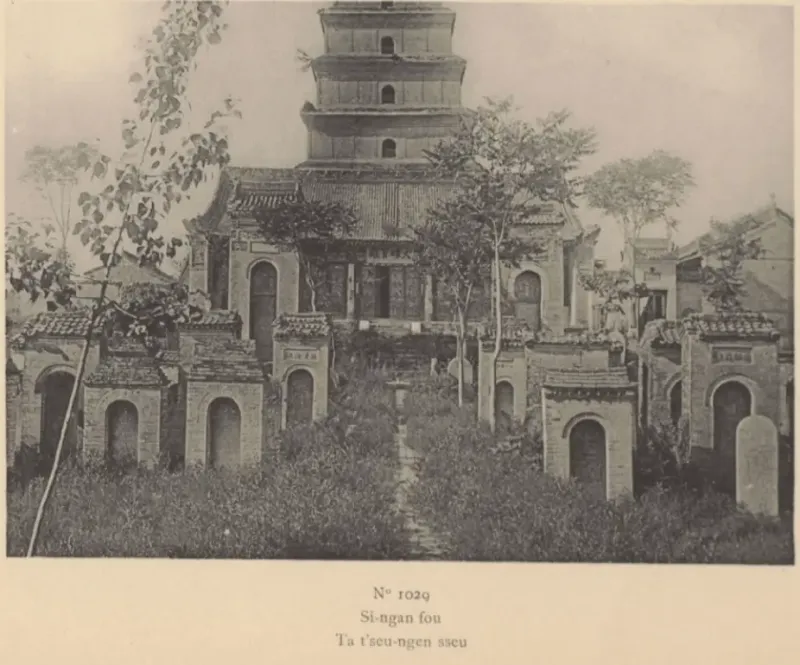1907年慈恩寺和大雁塔