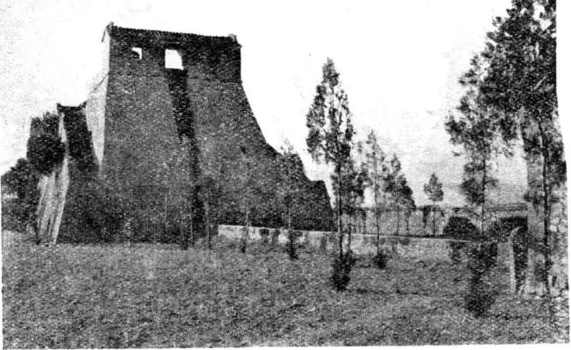1937年由东北向西南观看元代观星台旧影