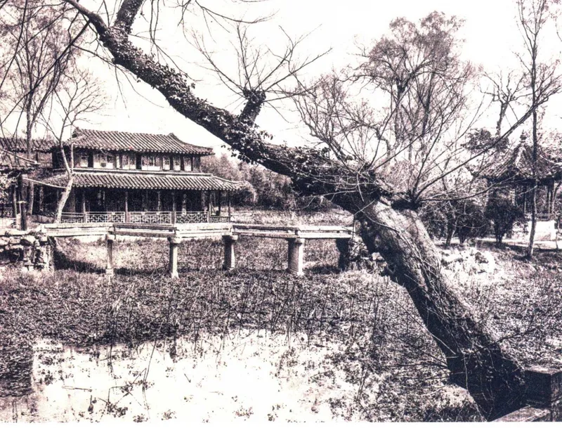喜仁龙《A History of Early Chinese Art》所收拙政园荷景
